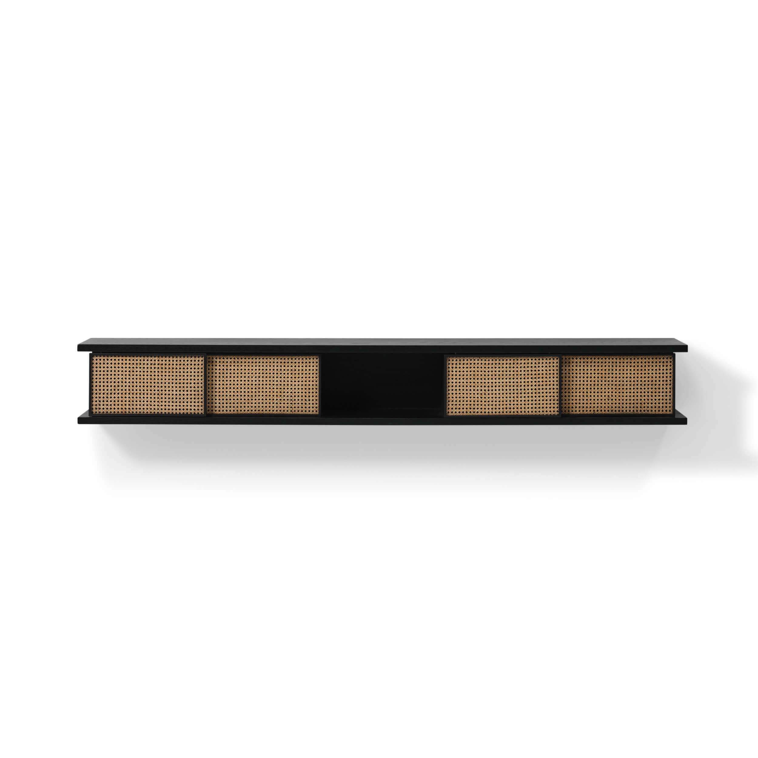 Plank Wall Shelf - Long - Black Oak